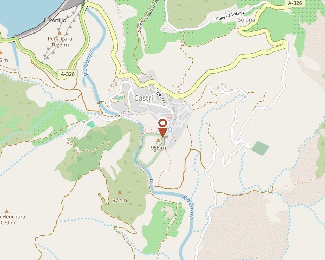 Map showing Calle Horno in Castril
