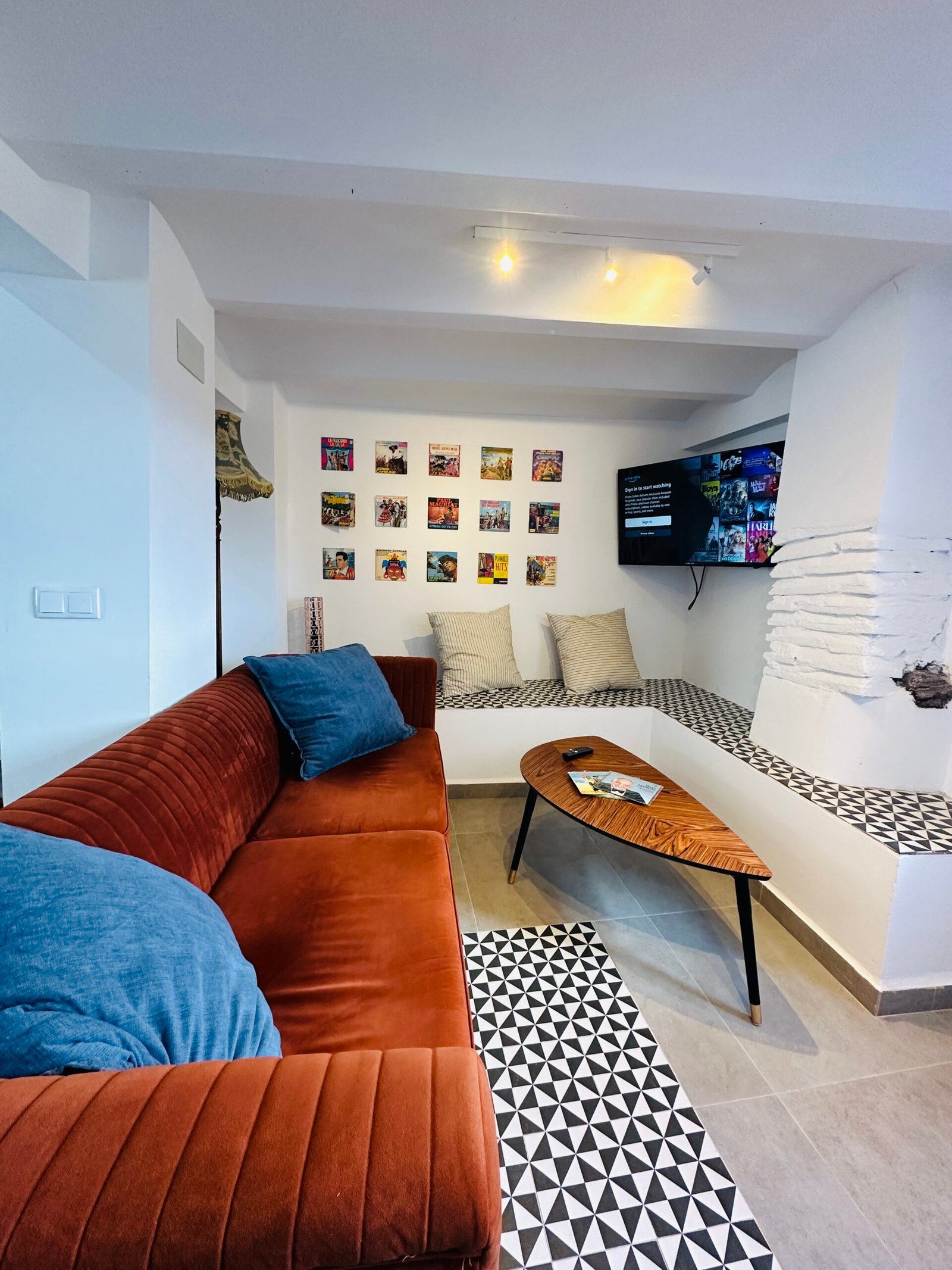Living room at Villa Baja